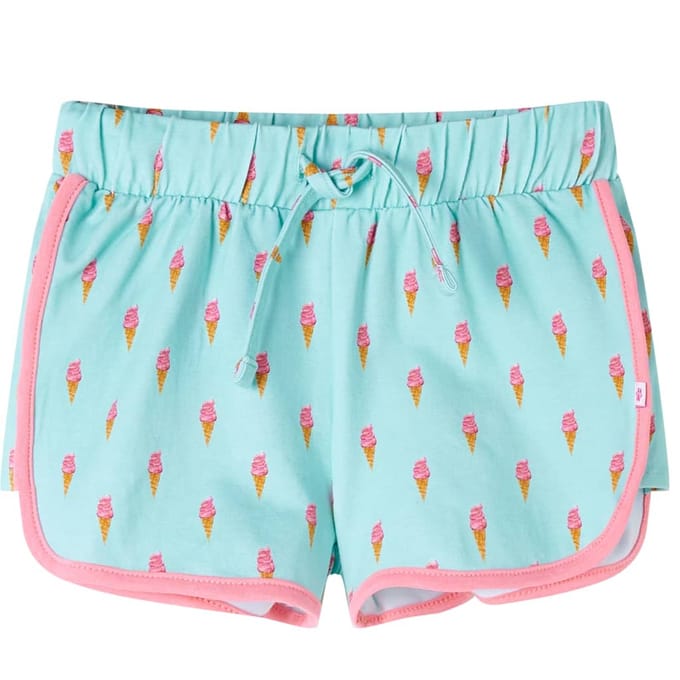 vidaXL Kindershorts met trekkoord 128 lichtmintkleurig