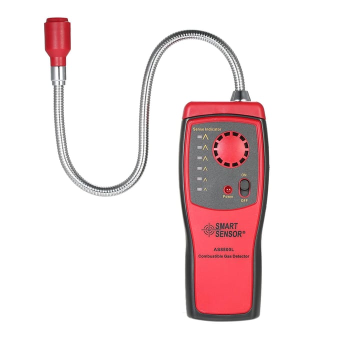 SMART SENSOR Gloednieuwe Handheld Draagbare Automotive Mini Brandbaar Gas Detector Gaslekkage rood