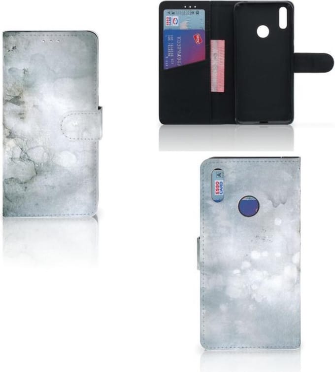 Hoesje Huawei Y7 (2019) Painting Grey