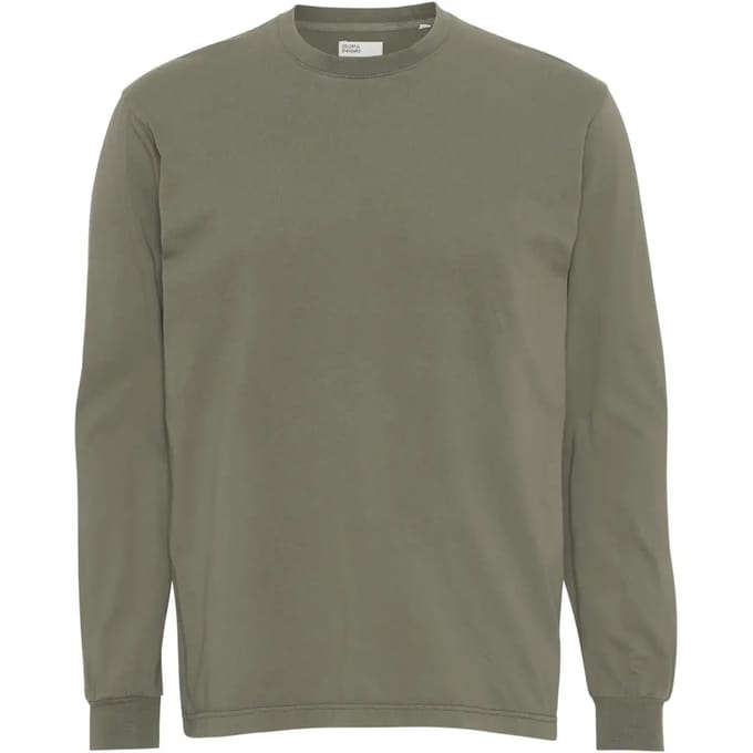 T-shirt met lange mouwen Colorful Standard Organic oversized dusty olive