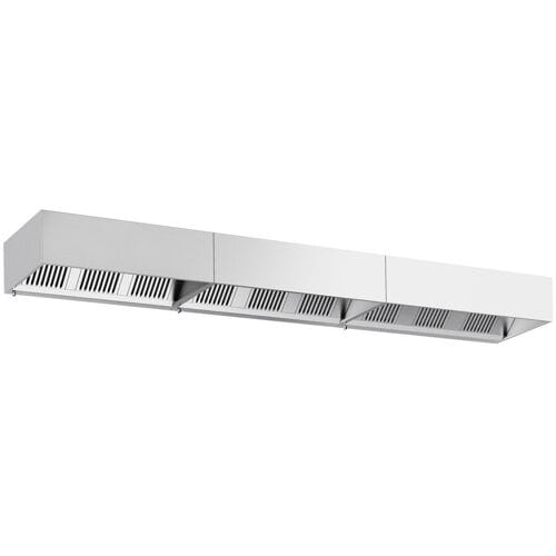 GGM Gastro Kastenhaube - 5400mm - mit Filter & Lampe Zilver