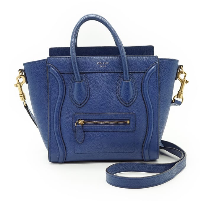 Celine leren handtas Nano bagage