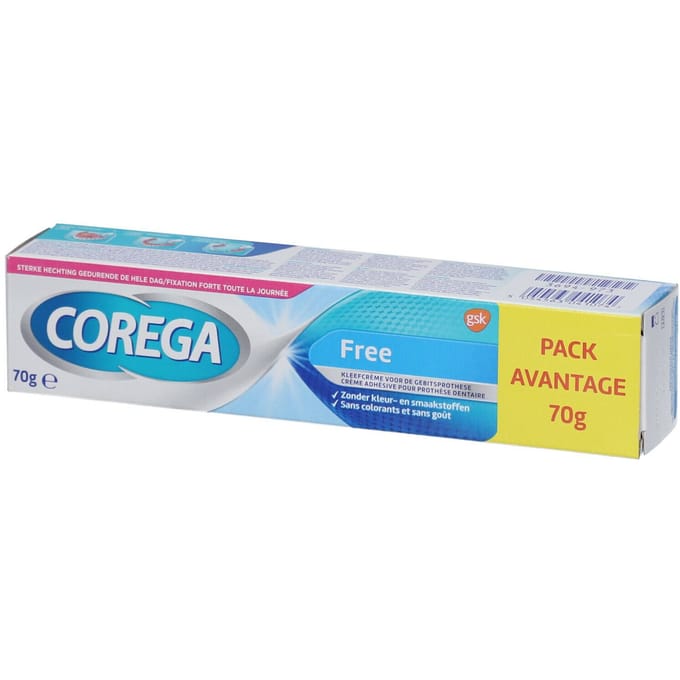 Corega Free Kleefcrème voor het kunstgebit - 70 g