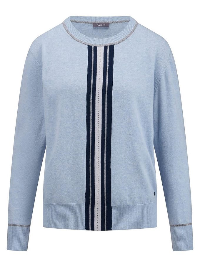 Trui ronde hals Van BASLER blauw