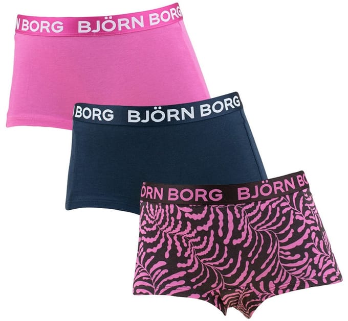 Björn Borg meisjes cotton stretch 3P mini boxershorts basic print multi II