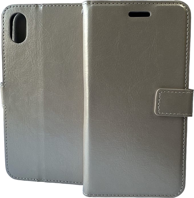 Portemonnee Book Case Hoesje Geschikt voor: iPhone XR - goud