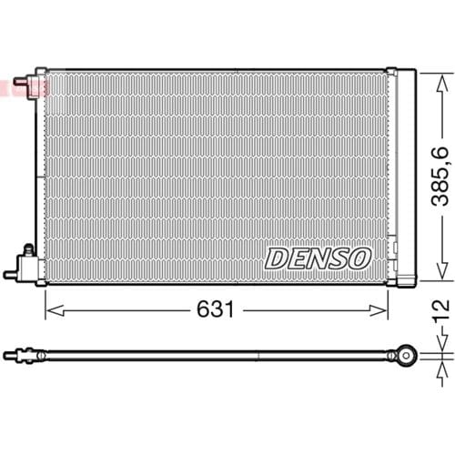 Condensator, airconditioning DENSO DCN20039