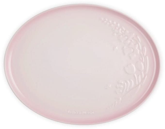 Le Creuset Ovale Serveerschaal 36cm Jardin Collectie Shell Pink