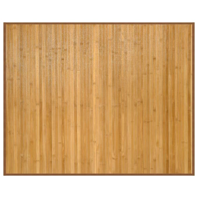 vidaXL - Vloerkleed - rechthoekig - 80x100 - cm - bamboe - naturel
