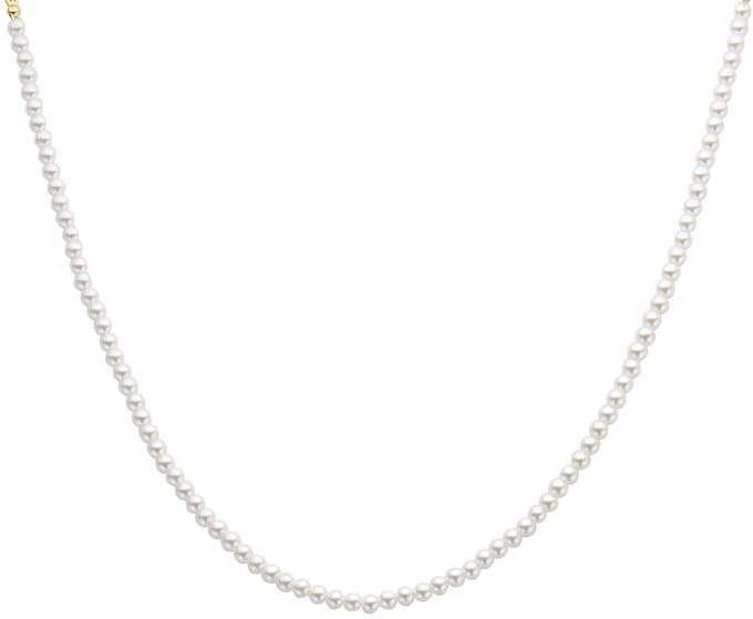 Biba Collier Parels Wit 4mm Goud
