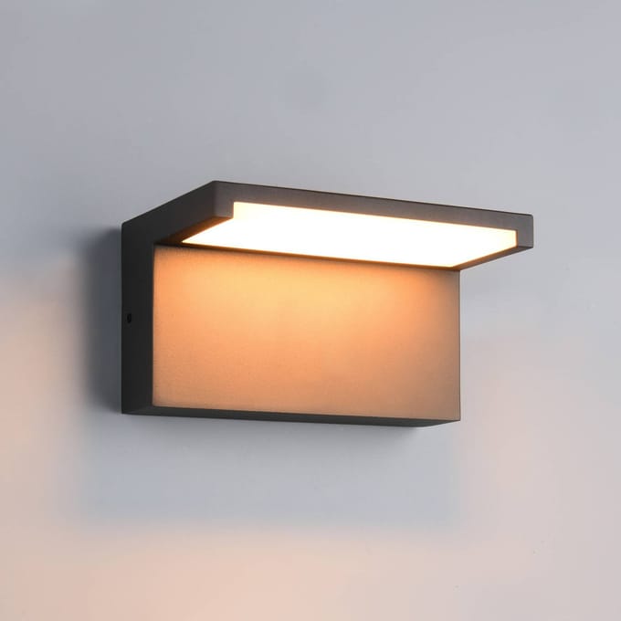 Trio Lighting LED buiten wandlamp Ravi, antraciet, breedte 18 cm metaal IP65