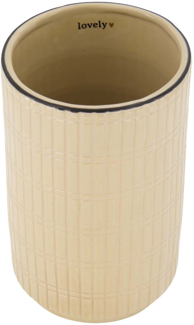 Zusss Vaas Keramiek Relief Lovely Keramiek Sand