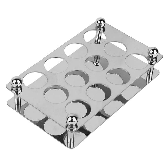 Wijnglazenrek Stemware Wijnglashouder Glazen Opberg Hanger Droogrek met 12 Gaten gray