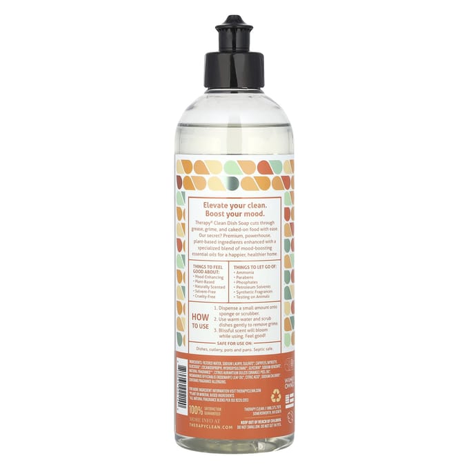 Détergent pour la cuisine, Herbes fraîches & Melon, 473 ml(16 oz liq) white