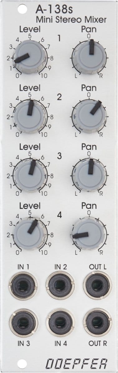 Doepfer A-138s Mini Stereo Mixer - Mixer modular synthesizer