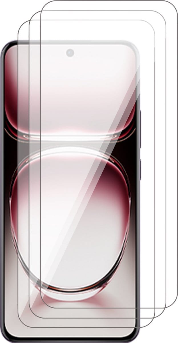 Screenprotector geschikt voor Oppo Reno 12 - 3x Glas Screen Protector