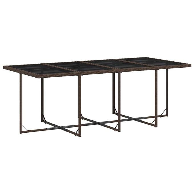 vidaXL - 13-delige - Tuinset - met - kussens - poly - rattan - bruin