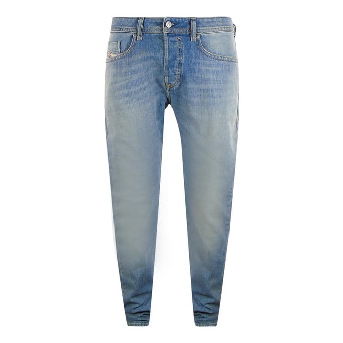 Diesel Heren Buster-X Denim Jeans (Lichtblauw)