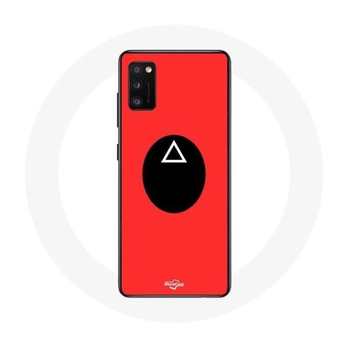 Samsung Galaxy A41 hoesje Inktvis Game masker soldaat Driehoek