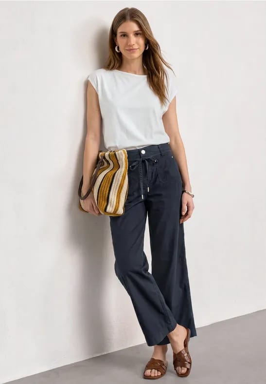 Straight Leg broek in een gewassen look