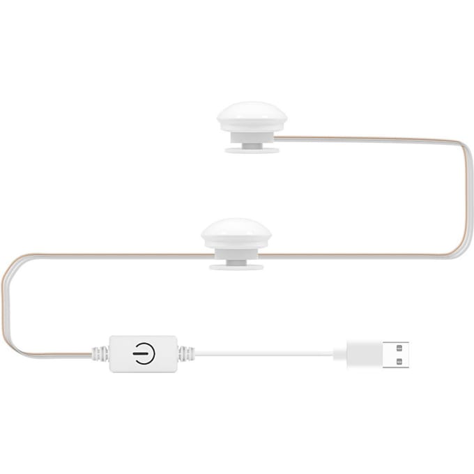 LED Make-up Spiegel Lamp Spiegel Voorlamp USB Make-up Licht Driekleurig Dimbaar Spiegellicht 2 Bulbs