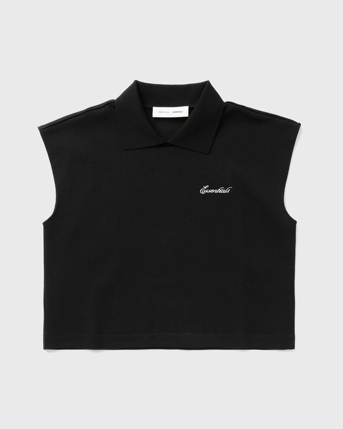 WMNS CROPPED PIQUE POLO