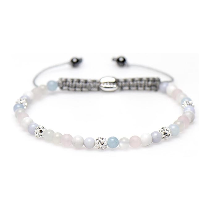 Karma Spiral Dames Armband Zilver - Meerkleurig