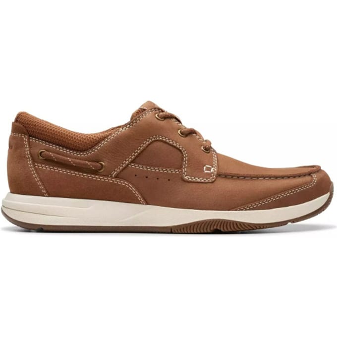 Clarks Sailview Lace - heren veterschoen - Bruin - maat 43 (EU) 9 (UK)