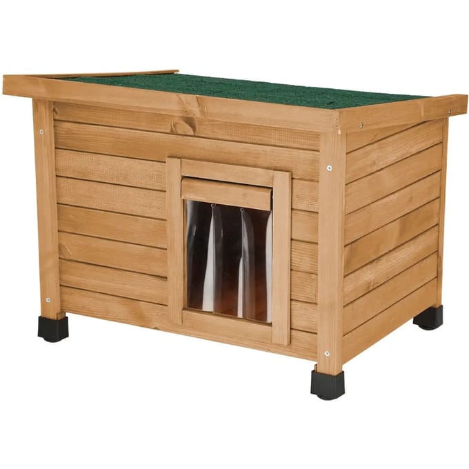 Kerbl - Kattenhuis - Rustica - 57x45x43 - cm - bruin - en - groen