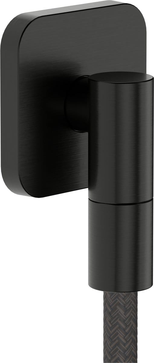 hansgrohe FixFit Fine Q muuraansluitbocht zonder terugslagklep Brushed Black Chrome