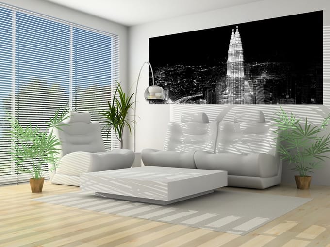 City Skyline Photo Wallcovering