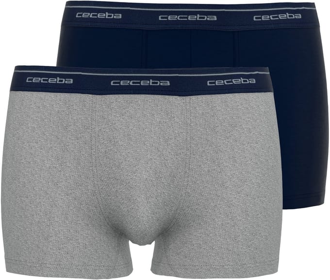CECEBA Monza 2-pack Heren Boxer - Blauw/Grijs
