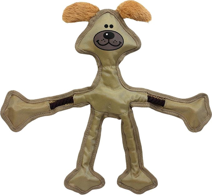 Honden Touw Speelgoed - Touwtrekkers - Interactief Spel - Duurzaam Nylon Skelet - 38 cm - Bruin