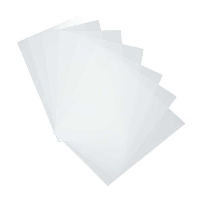 Inbindkaft Duurzaam 50 vel Transparant PVC Uitstekende afwerking A4 Inbindfolie voor inbinden white