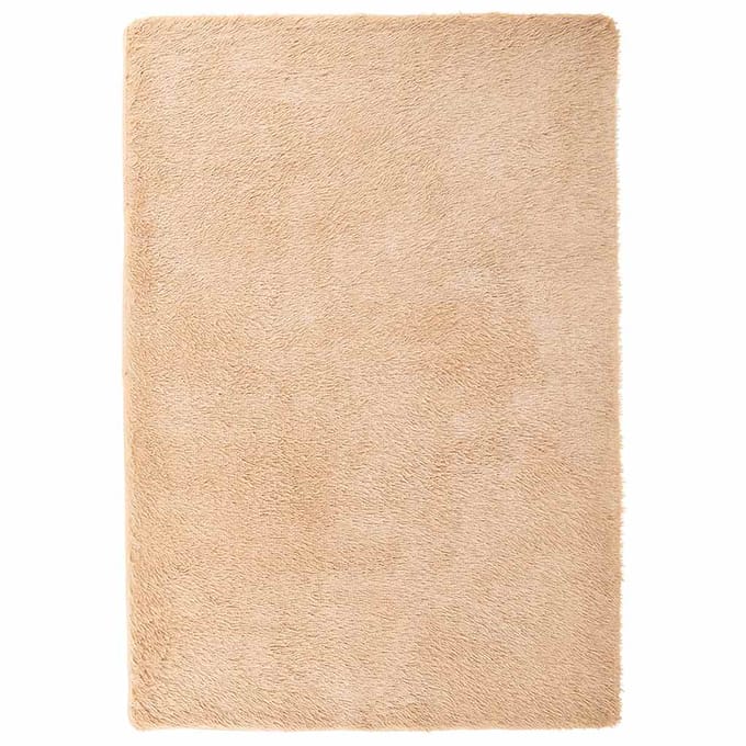 vidaXL - Hoogpolig - vloerkleed - NAVARRA - 200x290 - cm - polyester - beige