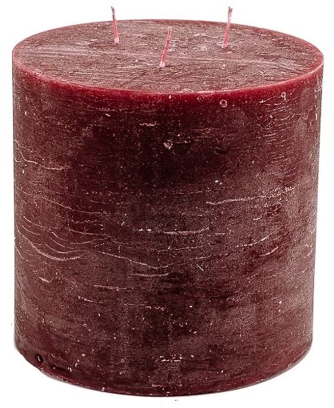 Stompkaars - stompkaars | wine red | ø15x15 cm - zwart - ø15x15x
