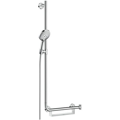 Hansgrohe Raindance select s 120 unica comfort glijstangset 110cm links chroom