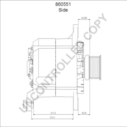 Driefasige generator PRESTOLITE ELECTRIC 860551