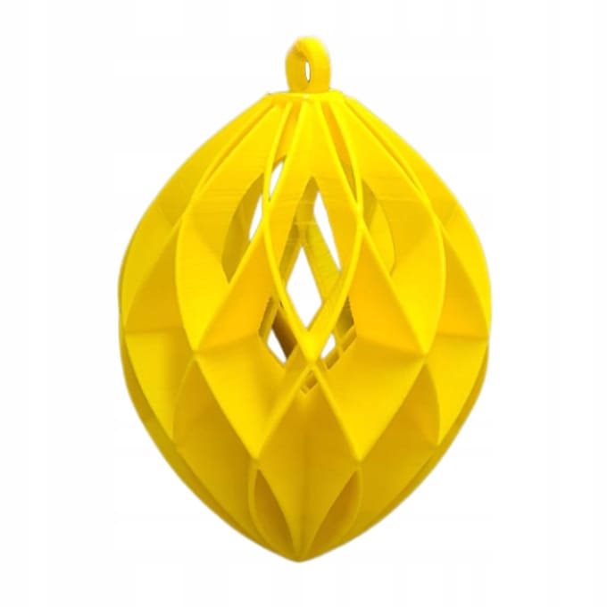 SMX Design - 3D Kerstbal - Azuur - Geel - Voor Docent