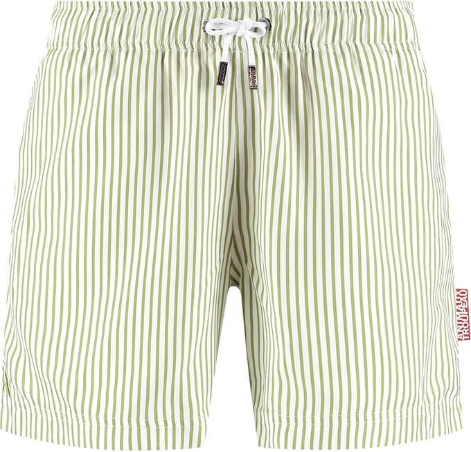 Groen gestreepte zwembroek | Classic Stripes | Animaux Troupeau