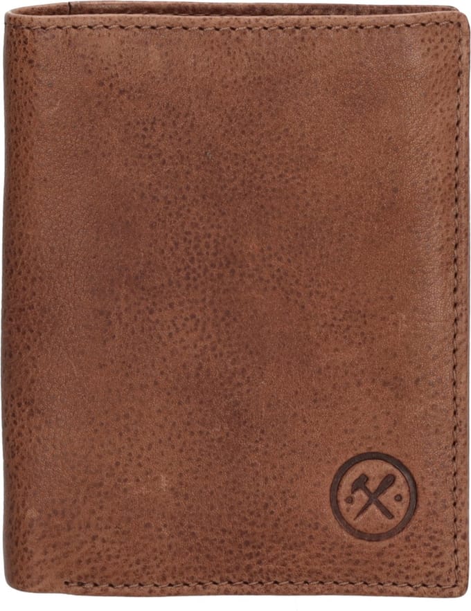 Hide & Stitches Paint Rock Portemonnee - 100% Leer - Cognac