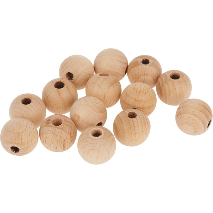 Houten kogelsFSC - Ø 15 mm, 14 stuks
