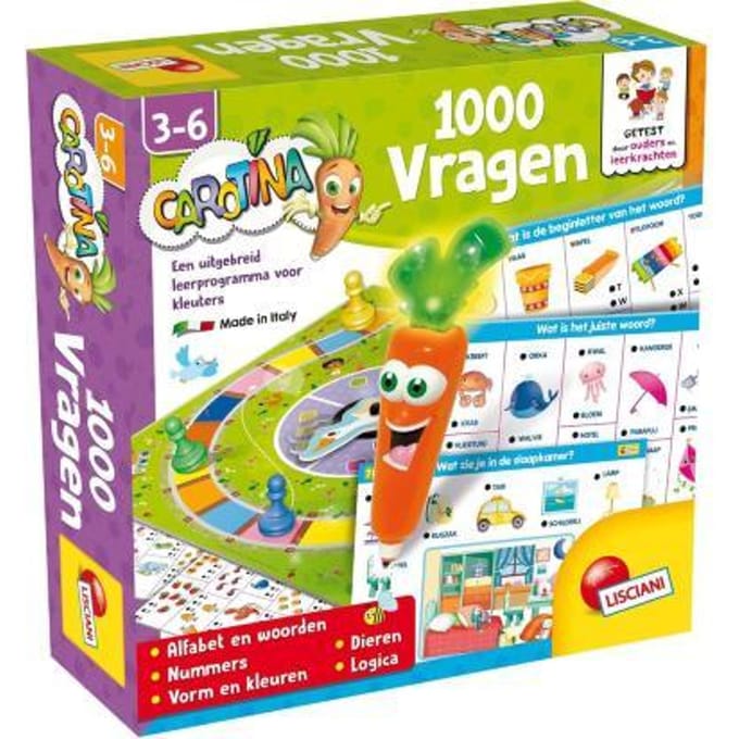 Carotina 1000 vragen NL Bordspellen Educatieve spellen
