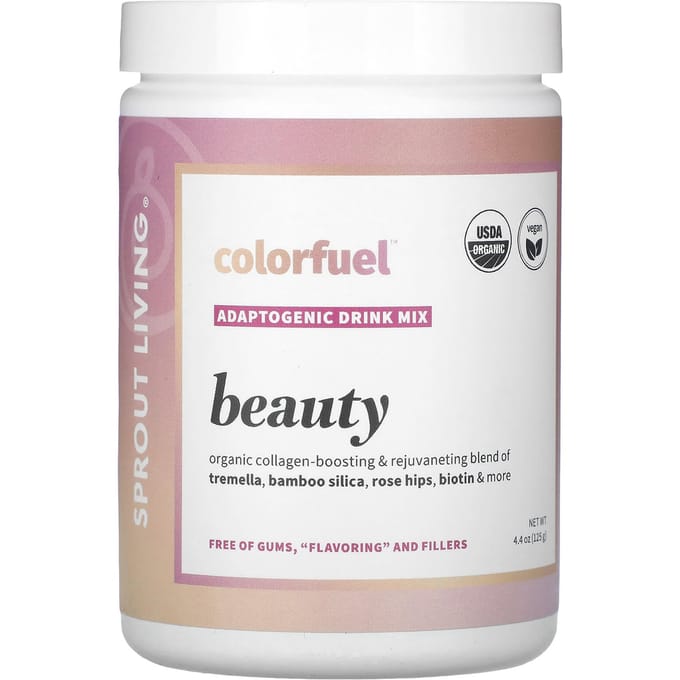 Sprout Living, Colorfuel, Mélange pour boisson adaptogène, Beauté, 125g (4,4 oz)