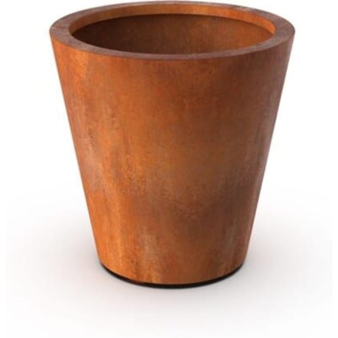 Intergard Bloembak plantenbak rond cortenstaal met bodem 100x100cm