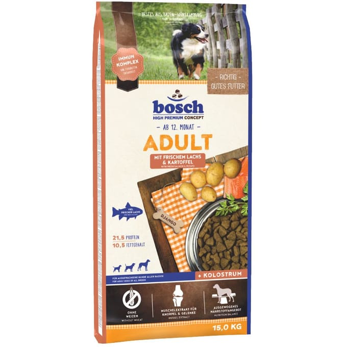 2x15kg bosch Adult Zalm & Aardappel Hondenvoer