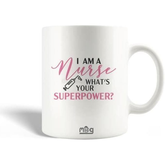 Mug - I'm a Nurse - Céramique - 30cl - Compatible lave-vaisselle - Blanc