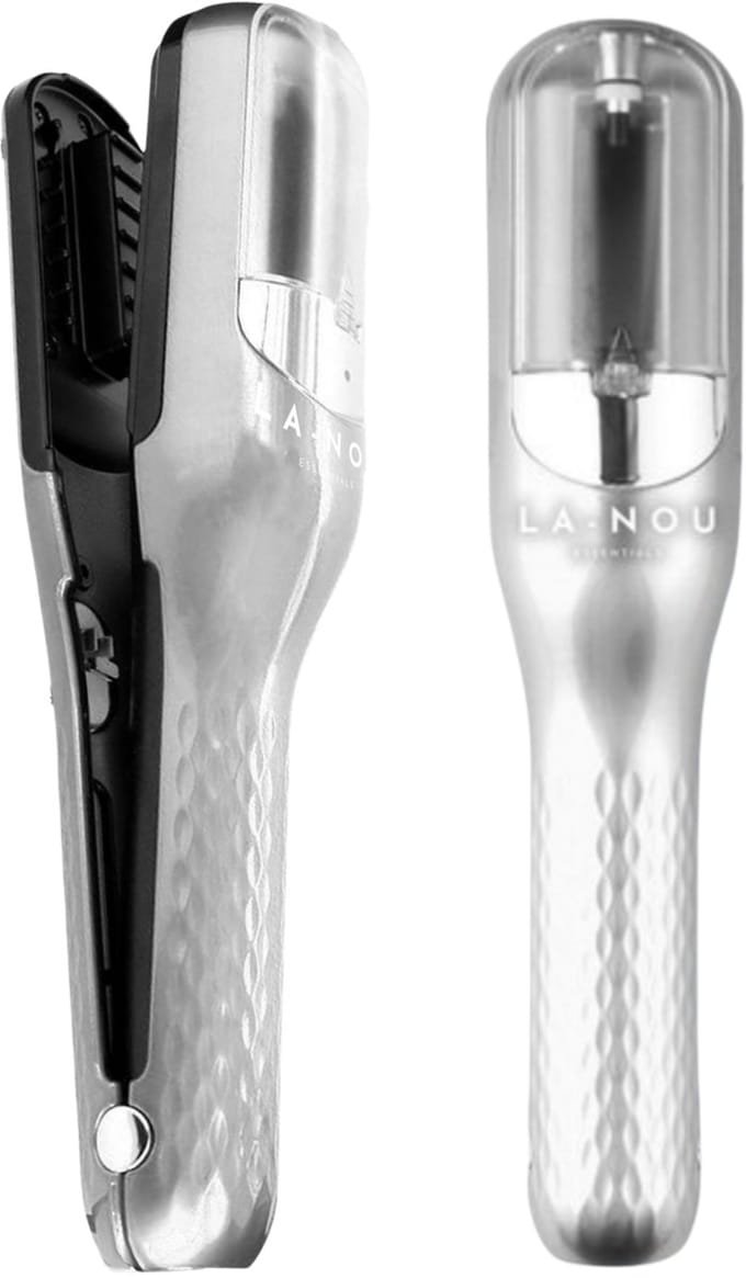 La Nou® Split Ends Trimmer 4 - Split Ender Pro - Split Remover Incl. accessoires - Split Trimmer Voor Gespleten Haarpunten - Split end Remover - Split end Trimmer Vrouwen - Zilver
