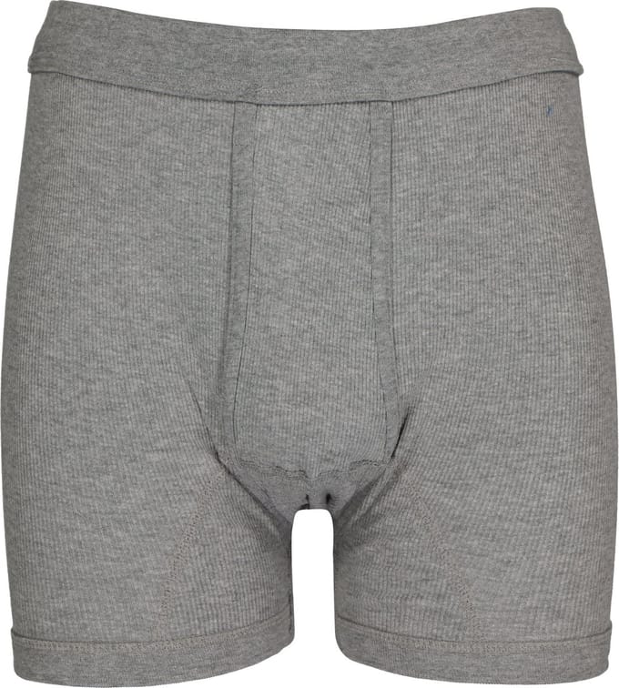 Ceceba heren boxer met gulp (1-pack) - dubbelrib - grijs