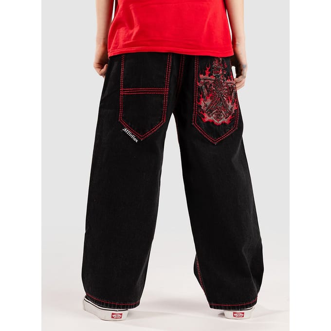 Affliction Flameful Faith Kids Jeans zwart